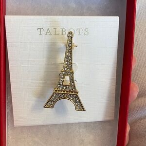Talbots Gold and Silver Eiffel Tower Pin